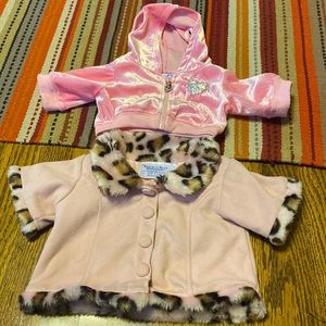 Set of two build a bear jackets.